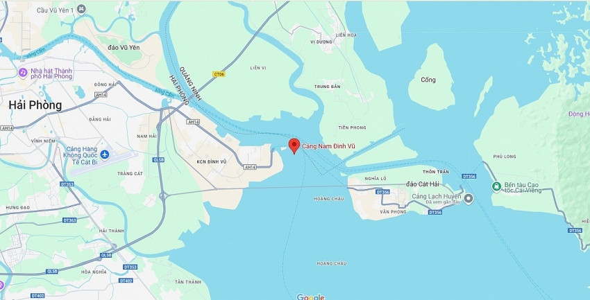 Vị trí cảng Nam Đình Vũ và cảng Lạch Huyện